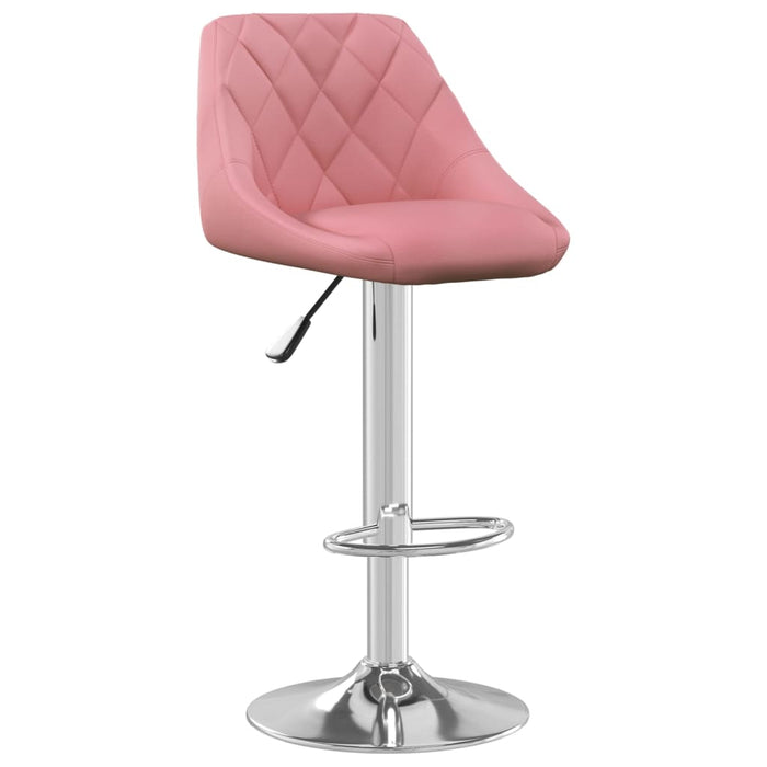 Scaun de bar, roz, catifea WALTI