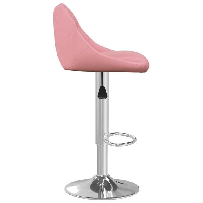 Scaun de bar, roz, catifea WALTI