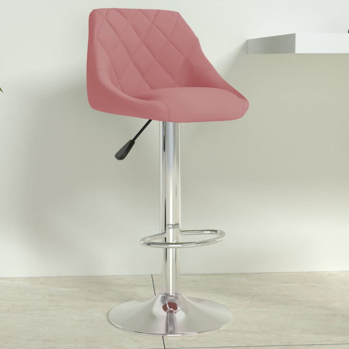 Scaun de bar, roz, catifea WALTI