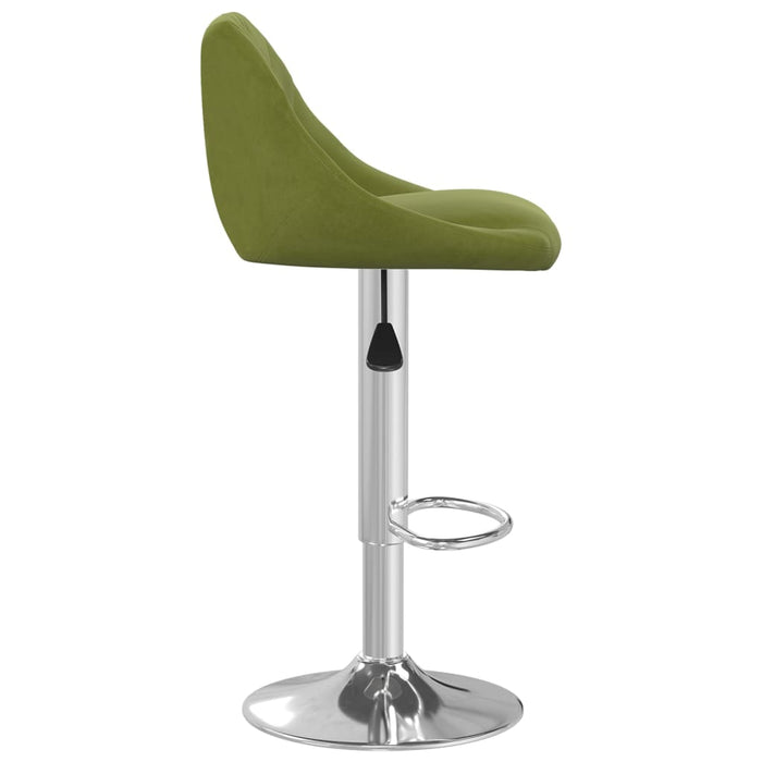 Scaune de bar, 2 buc., verde deschis, catifea - WALTI WALTI