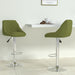 Scaune de bar, 2 buc., verde deschis, catifea - WALTI WALTI