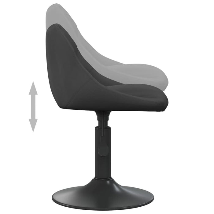 Scaun de bar, negru, catifea - WALTI WALTI