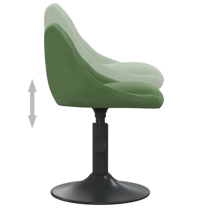 Scaun de bar, verde închis, catifea - WALTI WALTI