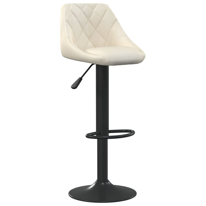 Scaun de bar, crem, catifea WALTI