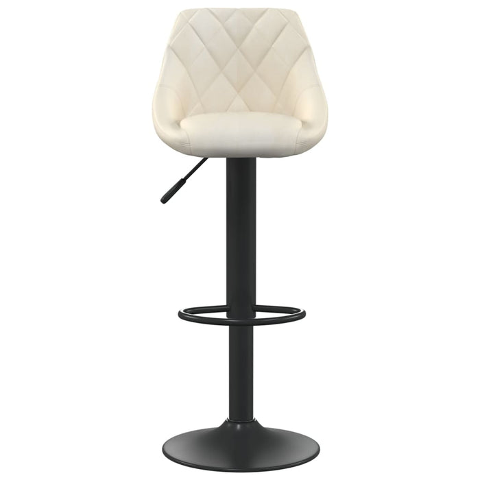 Scaun de bar, crem, catifea WALTI