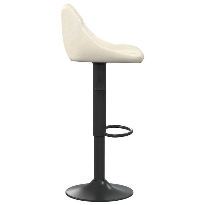 Scaun de bar, crem, catifea WALTI