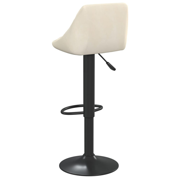 Scaun de bar, crem, catifea WALTI