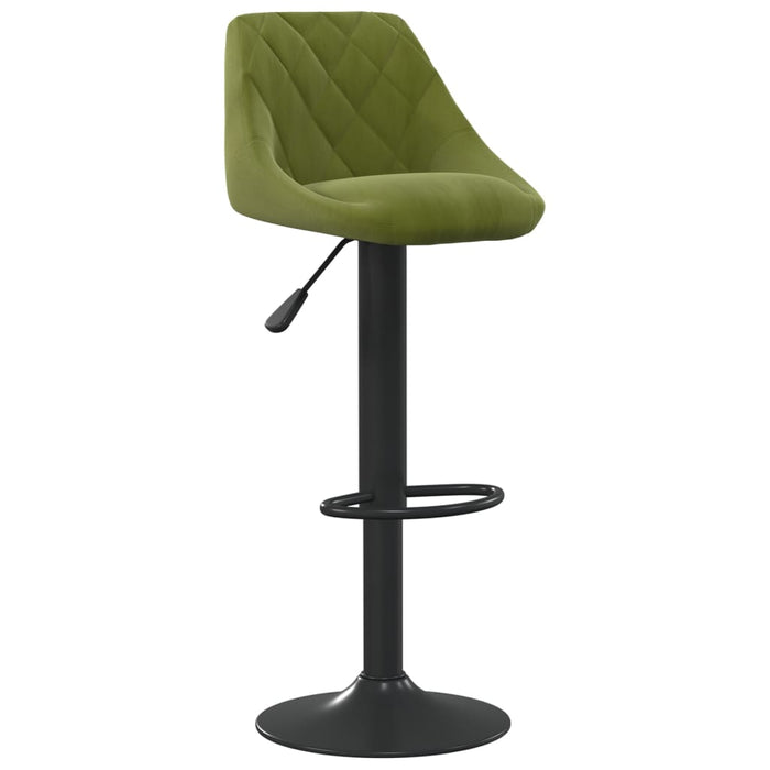 Scaun de bar, verde deschis, catifea - WALTI WALTI