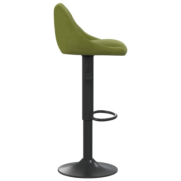 Scaun de bar, verde deschis, catifea - WALTI WALTI