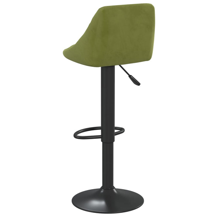 Scaun de bar, verde deschis, catifea - WALTI WALTI