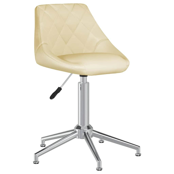 Scaune de bucătărie pivotante, 2 buc., crem, piele artificială WALTI