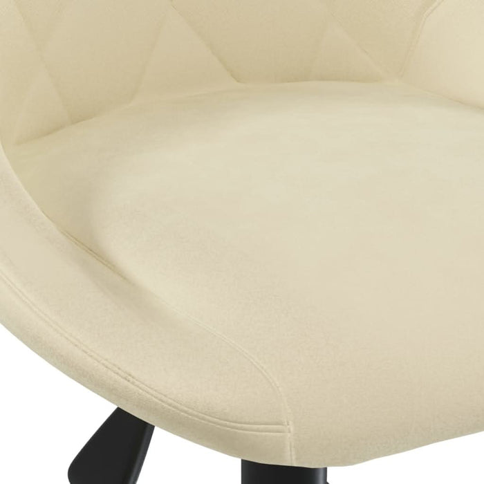 Scaun de birou pivotant, crem, catifea - WALTI WALTI