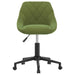 Scaun de birou pivotant, verde deschis, catifea - WALTI WALTI