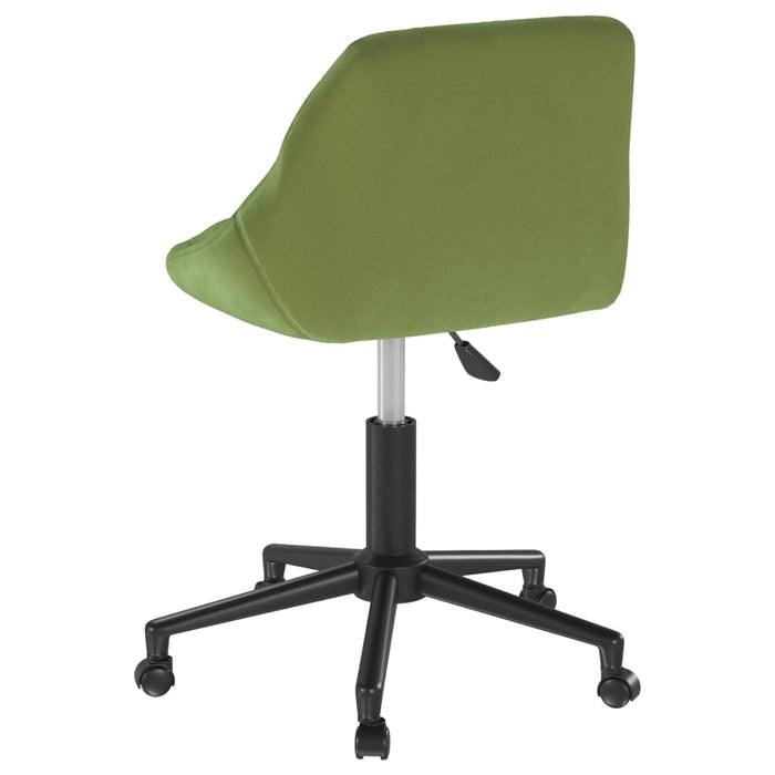 Scaun de birou pivotant, verde deschis, catifea - WALTI WALTI