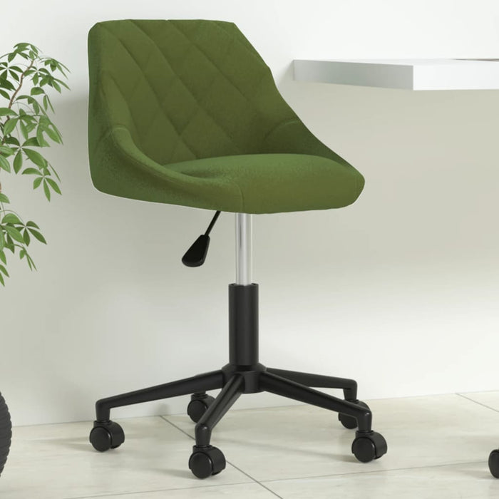 Scaun de birou pivotant, verde deschis, catifea - WALTI WALTI