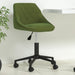 Scaun de birou pivotant, verde deschis, catifea - WALTI WALTI