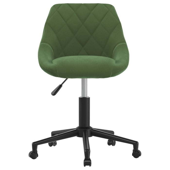 Scaun de birou pivotant, verde închis, catifea - WALTI WALTI