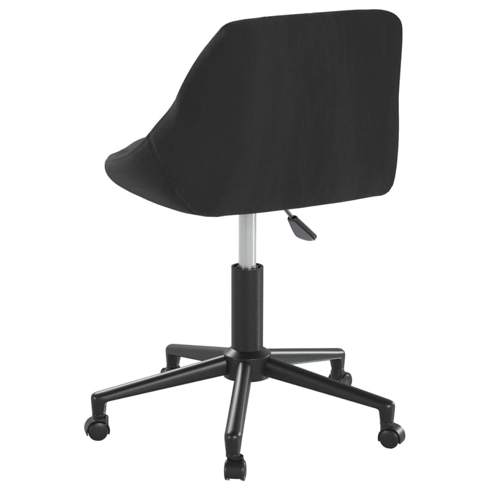 Scaune de bucătărie pivotante, 2 buc., negru, catifea - WALTI WALTI