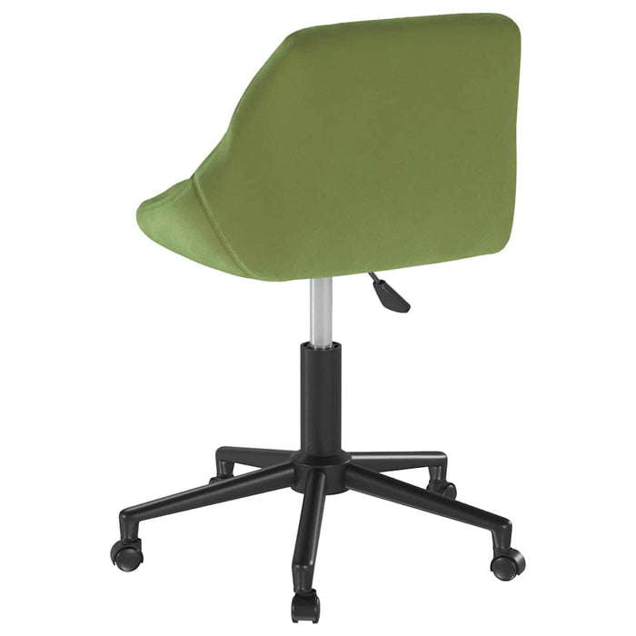 Scaune de bucătărie pivotante, 2 buc., verde deschis, catifea WALTI