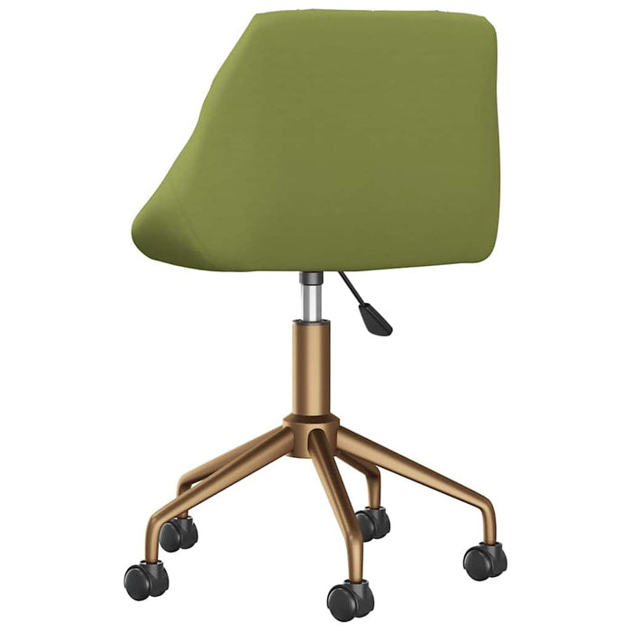 Scaune de bucătărie pivotante, 2 buc., verde deschis, catifea WALTI