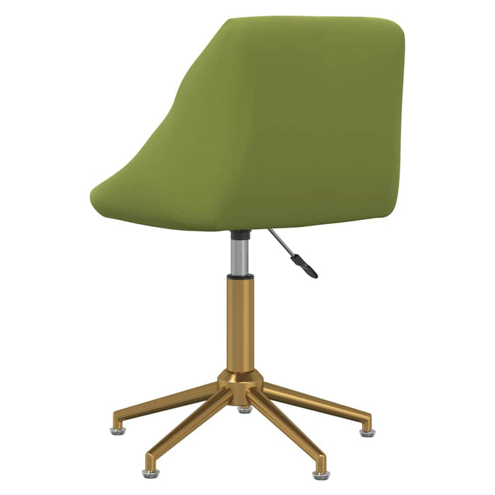 Scaune de bucătărie pivotante, 2 buc., verde deschis, catifea WALTI