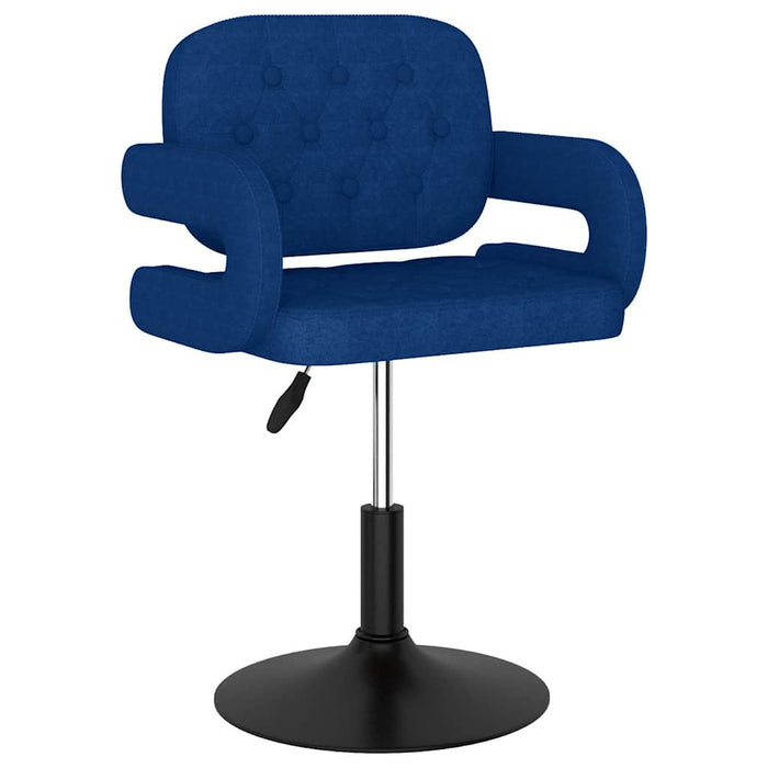 Scaun de masă pivotant, albastru, material textil WALTI