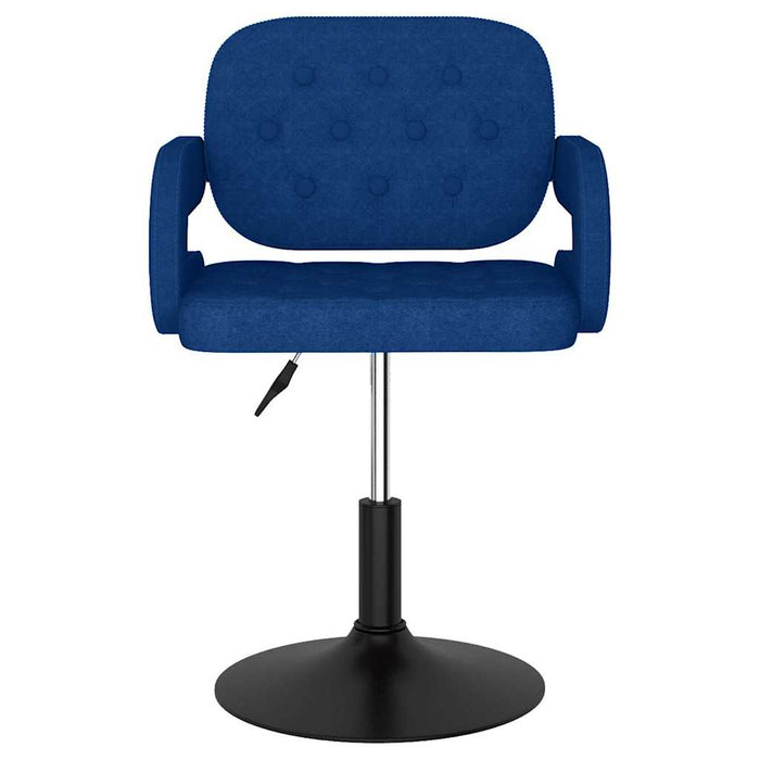 Scaun de masă pivotant, albastru, material textil WALTI