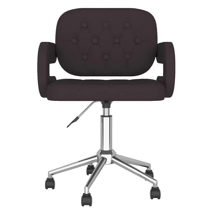 Scaun de bucătărie pivotant, negru, piele ecologică WALTI