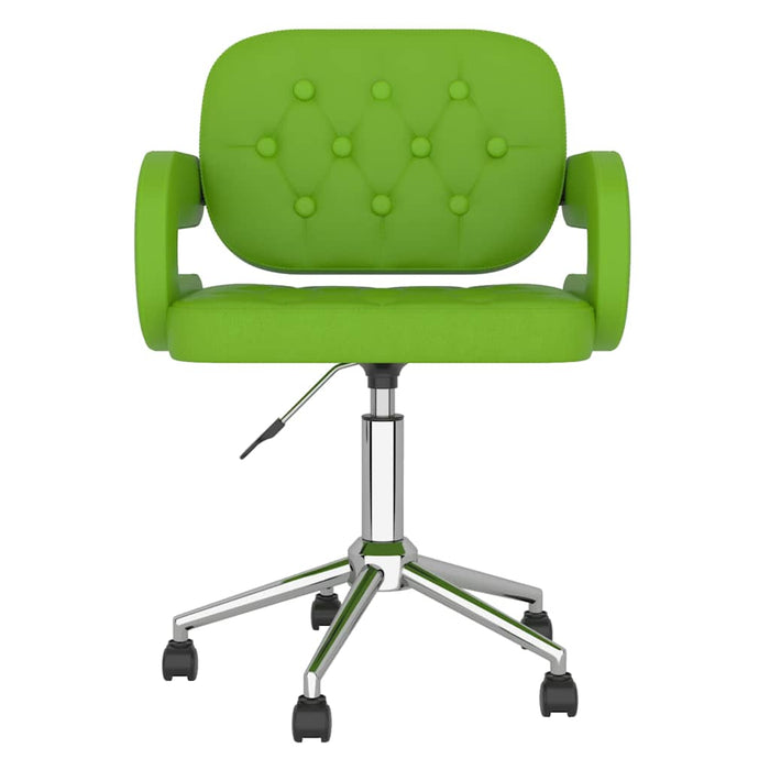 Scaune de bucătărie pivotante, 2 buc. verde, piele artificială WALTI