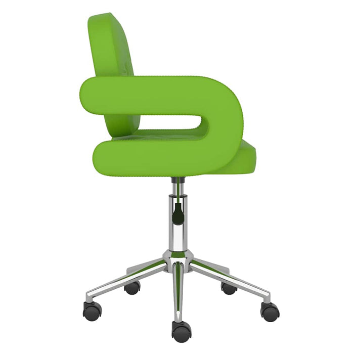 Scaune de bucătărie pivotante, 2 buc. verde, piele artificială WALTI