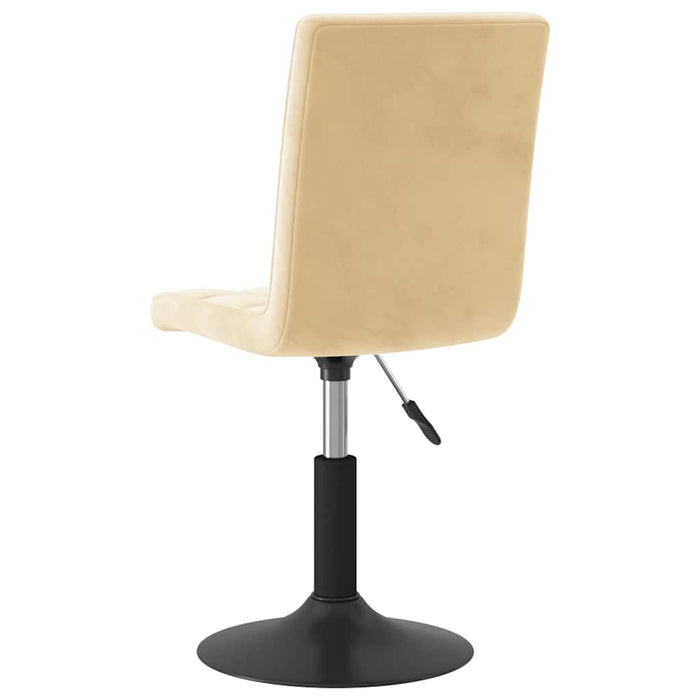 Scaun de bucătărie pivotant, crem, catifea WALTI