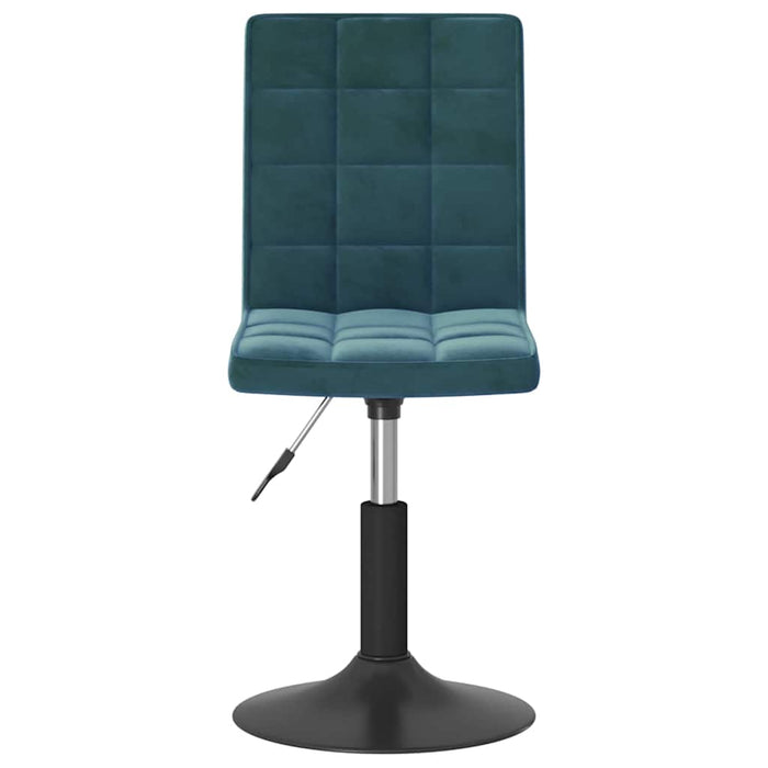 Scaune de bucătărie pivotante, 2 buc., albastru, catifea WALTI