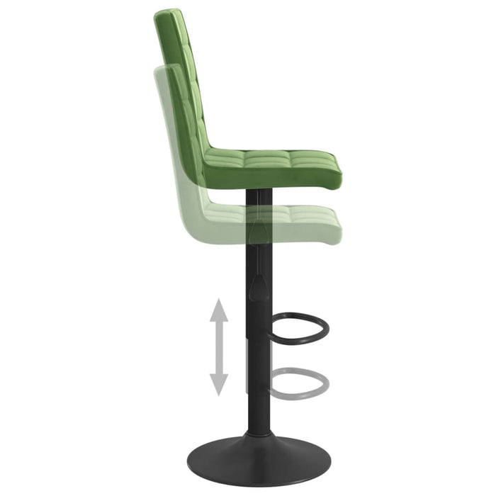 Scaun de bar, verde închis, catifea - WALTI WALTI