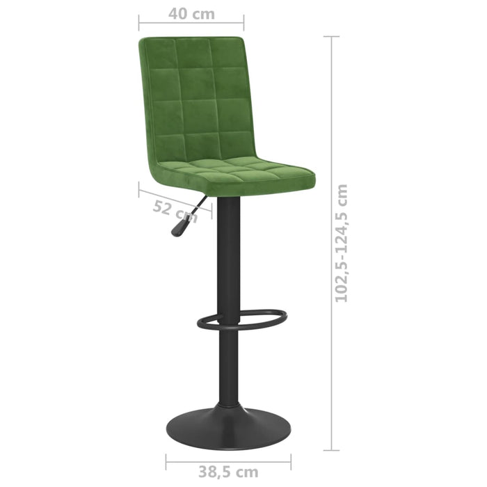 Scaun de bar, verde închis, catifea - WALTI WALTI