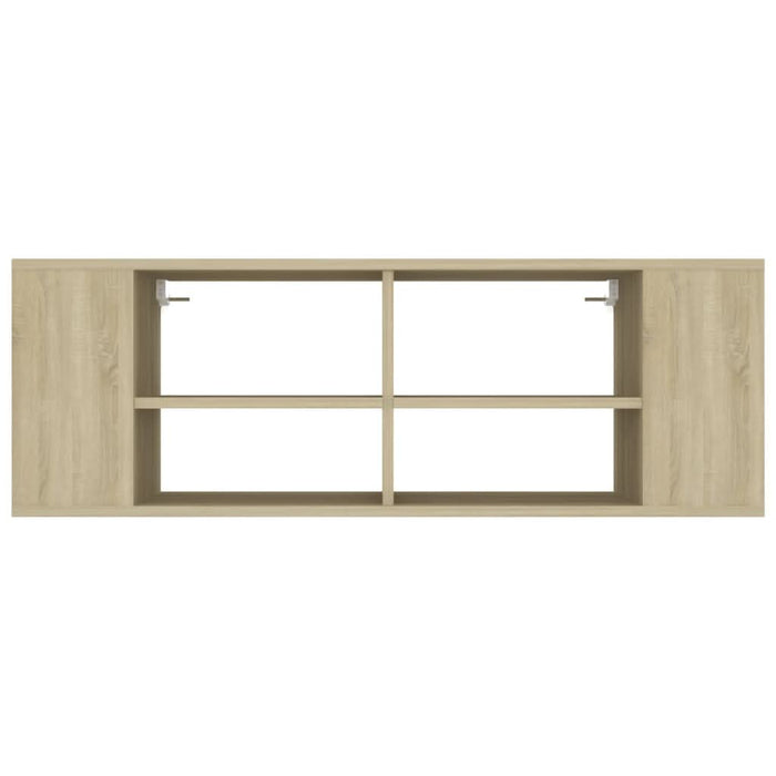 Dulap TV montat pe perete, stejar Sonoma, 102x35x35 cm, PAL - WALTI WALTI