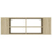 Dulap TV montat pe perete, stejar Sonoma, 102x35x35 cm, PAL - WALTI WALTI