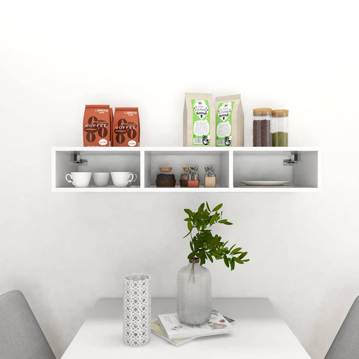 Raft de perete, alb, 102x30x17 cm, lemn prelucrat WALTI