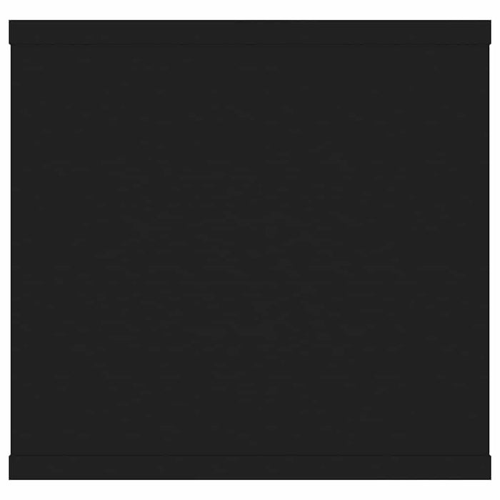 Raft de perete, negru, 102x30x29 cm, PAL WALTI