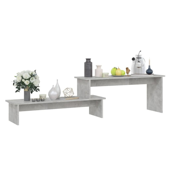 Comodă TV, gri beton, 180x30x43 cm, PAL - WALTI WALTI
