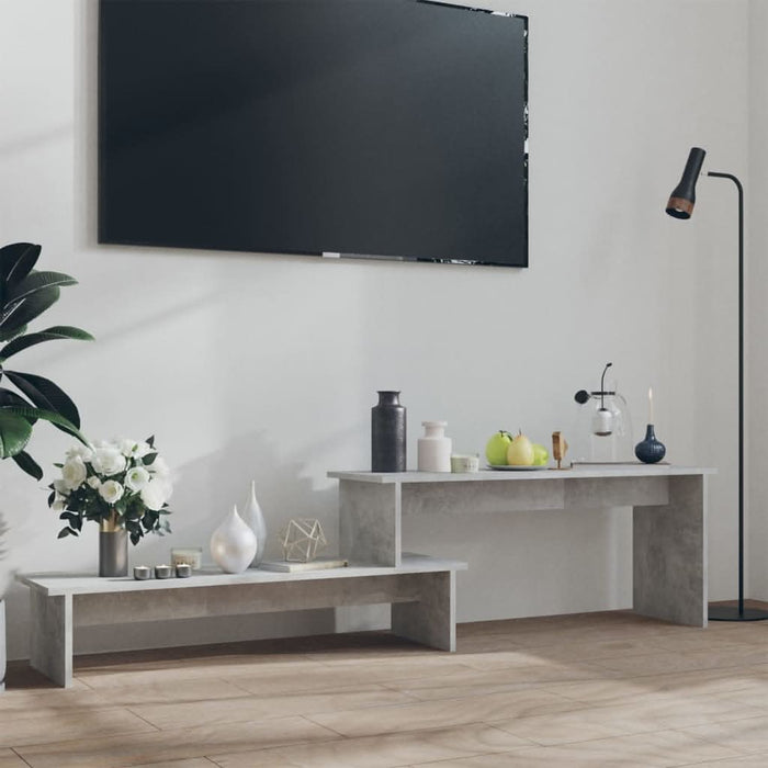 Comodă TV, gri beton, 180x30x43 cm, PAL - WALTI WALTI