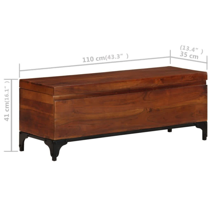 Cufăr de depozitare, 110x35x41 cm, lemn masiv de acacia - WALTI WALTI