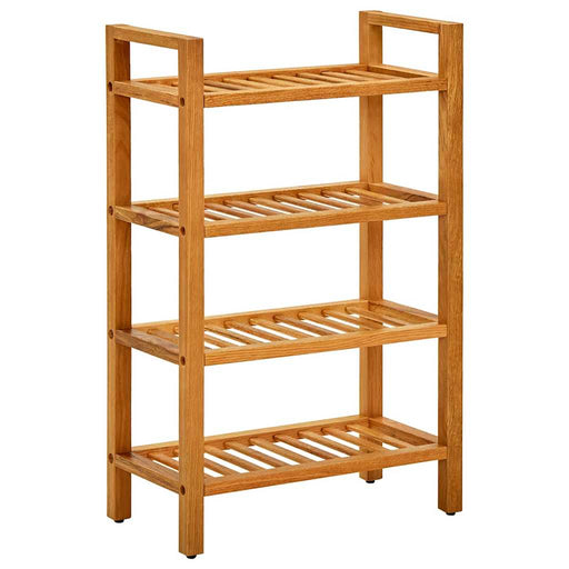 Pantofar cu 4 rafturi, 50x27x80 cm, lemn masiv de stejar - WALTI WALTI