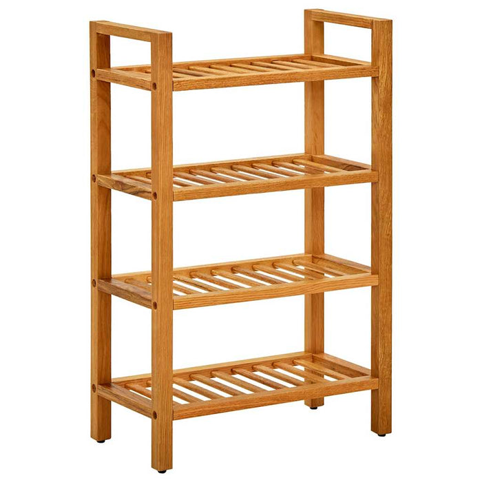 Pantofar cu 4 rafturi, 50x27x80 cm, lemn masiv de stejar - WALTI WALTI