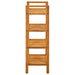 Pantofar cu 4 rafturi, 50x27x80 cm, lemn masiv de stejar - WALTI WALTI