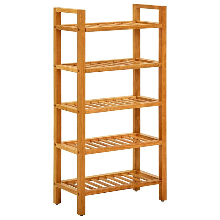 Pantofar cu 5 rafturi, 50x27x100 cm, lemn masiv de stejar - WALTI WALTI