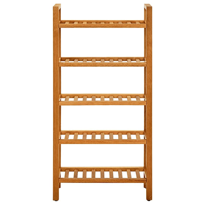 Pantofar cu 5 rafturi, 50x27x100 cm, lemn masiv de stejar - WALTI WALTI