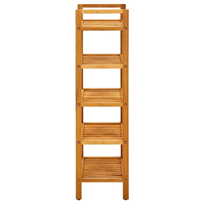 Pantofar cu 5 rafturi, 50x27x100 cm, lemn masiv de stejar - WALTI WALTI