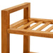 Pantofar cu 5 rafturi, 50x27x100 cm, lemn masiv de stejar - WALTI WALTI