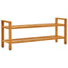 Pantofar cu 2 rafturi, 100x27x40 cm, lemn masiv de stejar - WALTI WALTI