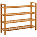 Pantofar cu 4 rafturi, 100x27x80 cm, lemn masiv de stejar - WALTI WALTI